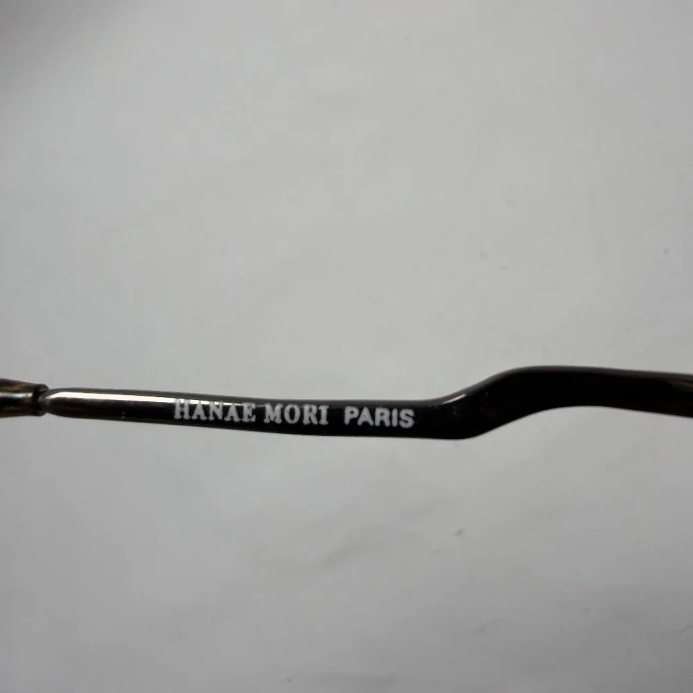 Hanae Mori Paris Gunmetal Eyeglasses - Frames Only